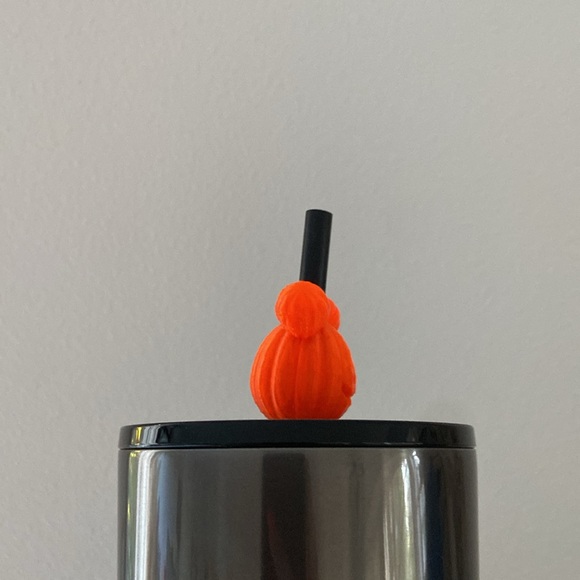 Mickey Mouse pumpkin 3D printed straw topper water cup accessory orange - Picture 4 of 13